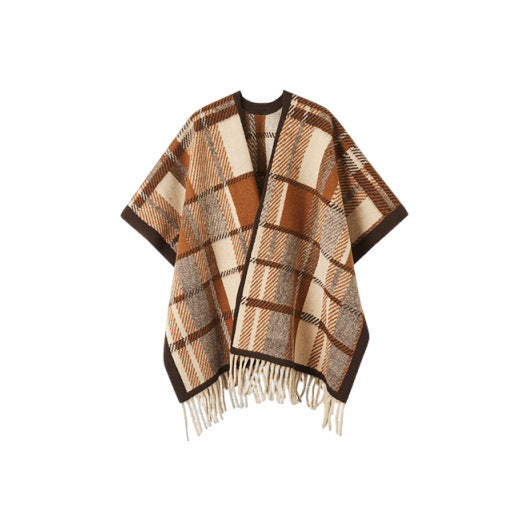 High-end Atmosphere All-matching Tassel Outer Scarf Women's Winter