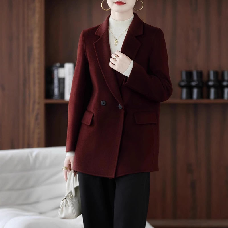 Autumn And Winter Double-sided Woolen Coat Women